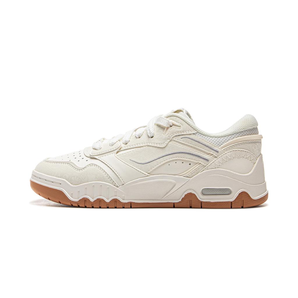 New LINING Moon White 3 Skateboard Shoes Women's Low Top Mist White AGCV078-2