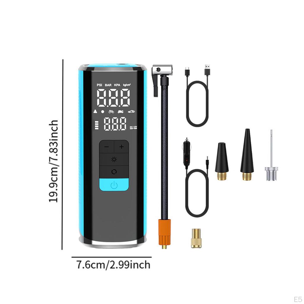 Car Tire Inflator 6000mAh Electric Air Pump for Tires Bicycles Ball Bike