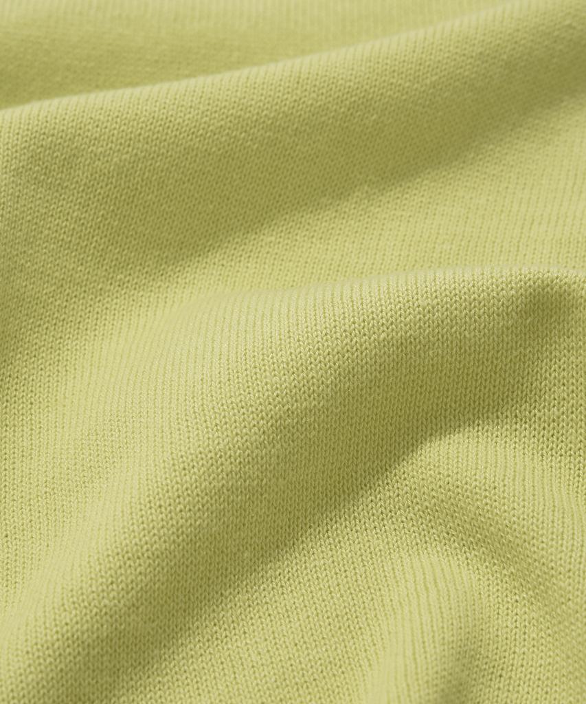 FALLETT Cutout Short Sleeve Knit Lime