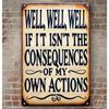 Retro Metal Tin Sign Art, Vintage Wall Decor for Living Room Garage 20x30cm