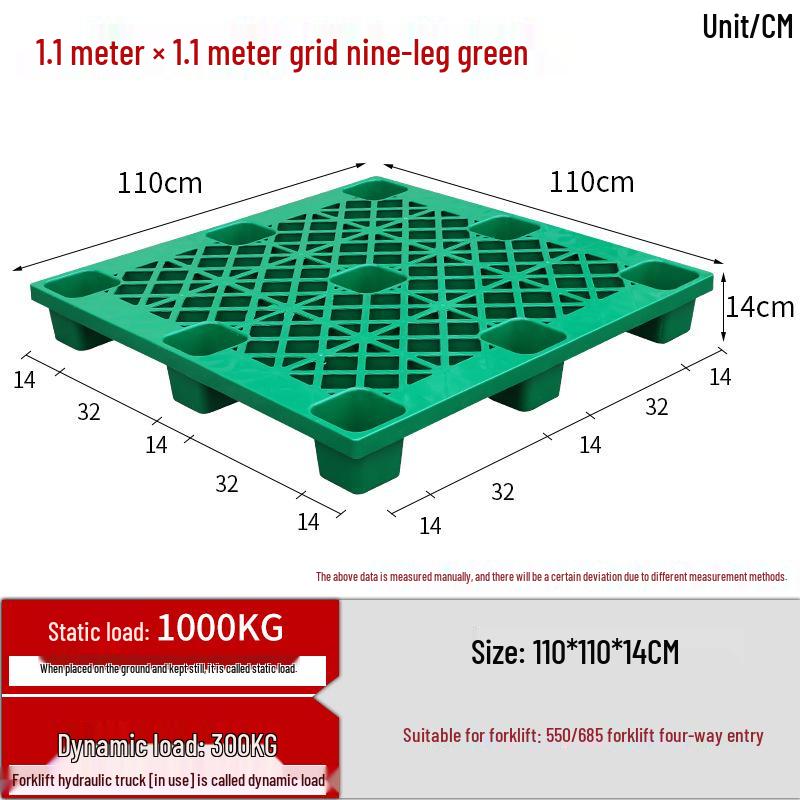 Moisture-Proof Plastic Forklift Pallet Platform Tray
