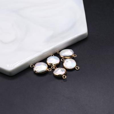 Connecteurs de collier baroques irréguliers, breloques pour la fabrication de bijoux, accessoires de Bracelet, DIY, 2 pièces