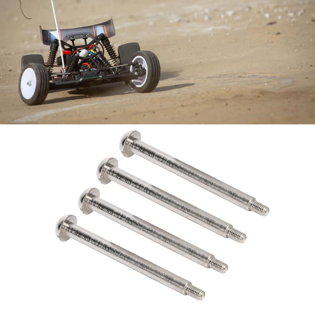 4pcs RC Rear Lower Hinge Pin Steel Aluminum Alloy RC Hinge Pin with M3 Nut for   1Celsius7 1Celsius8 Series