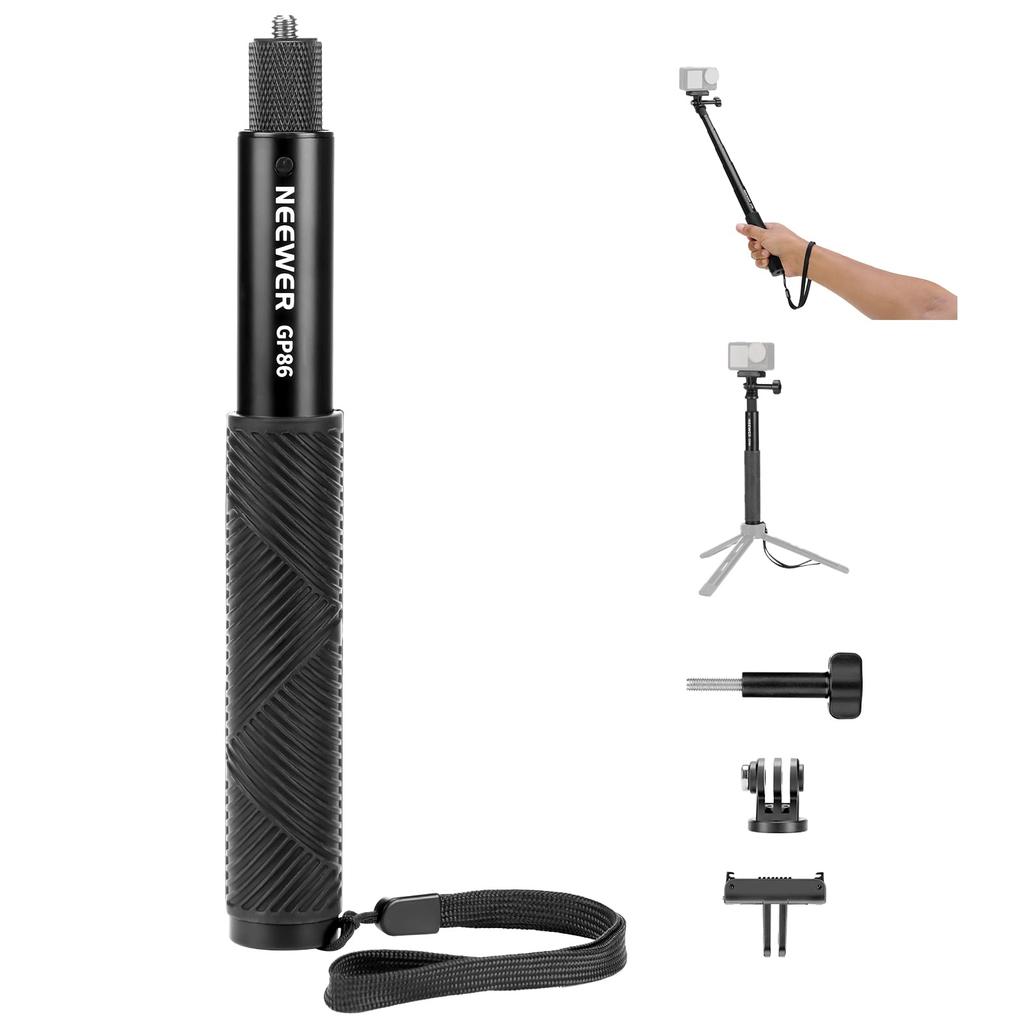 NEEWER Action Camera Extension Rod Kit 70cm Concealed Selfie Stick Action Camera Accessory GP-86