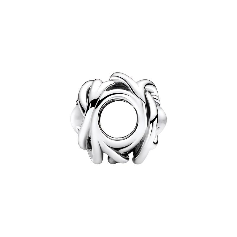 Pandora MOMENTS Charme de Argola Infinita Transparente Acessórios de Joalheria Feminino Prata 790064C01