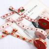 Fashion 5 Yards Jacquard Ribbon 12-18mm Width DIY Embroidered Ribbon Handmade Strawberry Pattern Webber Ribbon Clothing Sewing