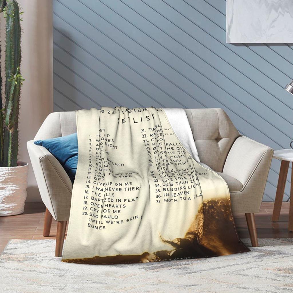 Wochenende Album Beeil dich Morgen Wurfdecke für Sofa Weiche Plüschdecke 50x60 Zoll Mehrgrößen Tagesdecke für alle Jahreszeiten