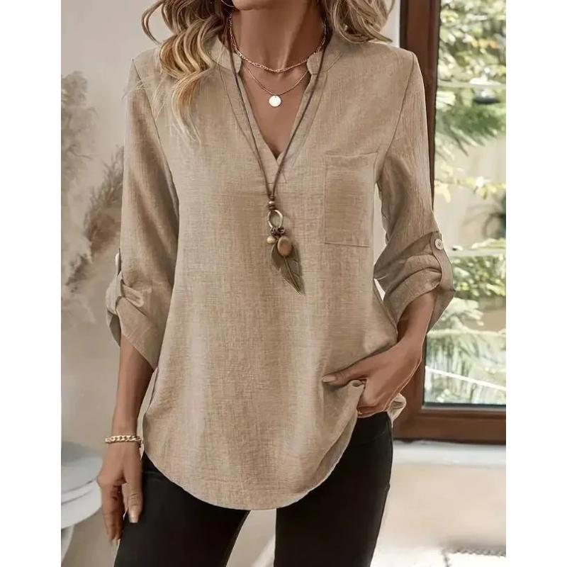 Solid Casual Loose Blouses for Women Fashion Autumn Vintage Women's Oversized Shirts and Blouses Elegant Youth Female Tops
