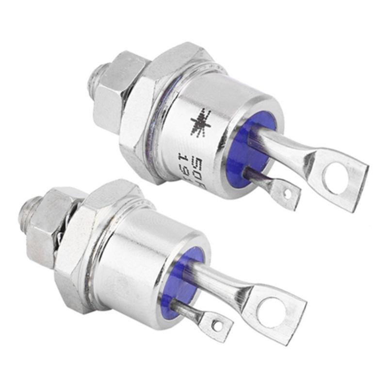 2Pcs Silicon Controlled Rectifier Screw Type Thyristor 50RIA120 SCR For Motor Control