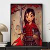 Disney Diamond Painting Mulan Themed Art Painting Illustration Cartoon 5D Diamond Cross Stitch Mosaic Home Decoration Gift