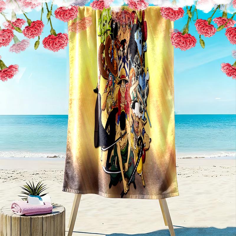 Adventurous Crew Unites Beach Towel Portable for Travel Outdoor Camping Outdoor Pool Towel Seaside Absorbent Bath Towel Printing Comfort Beach