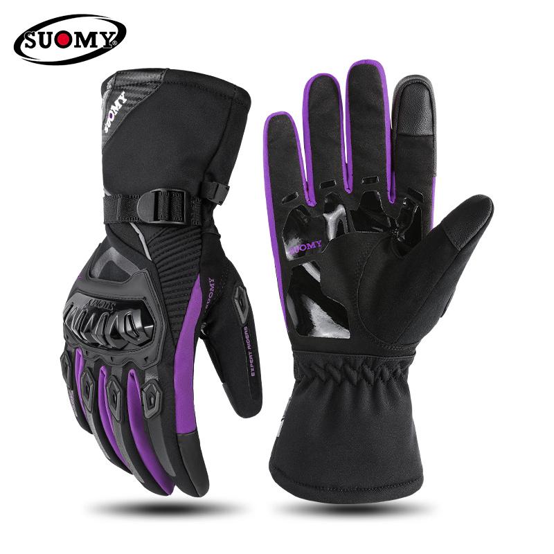 SUOMY Winter Waterproof Guantes Moto Motorcycle Gloves Men Women Autumn Motocross Biker Glove Touch Screen Cycling Luvas M-XXL