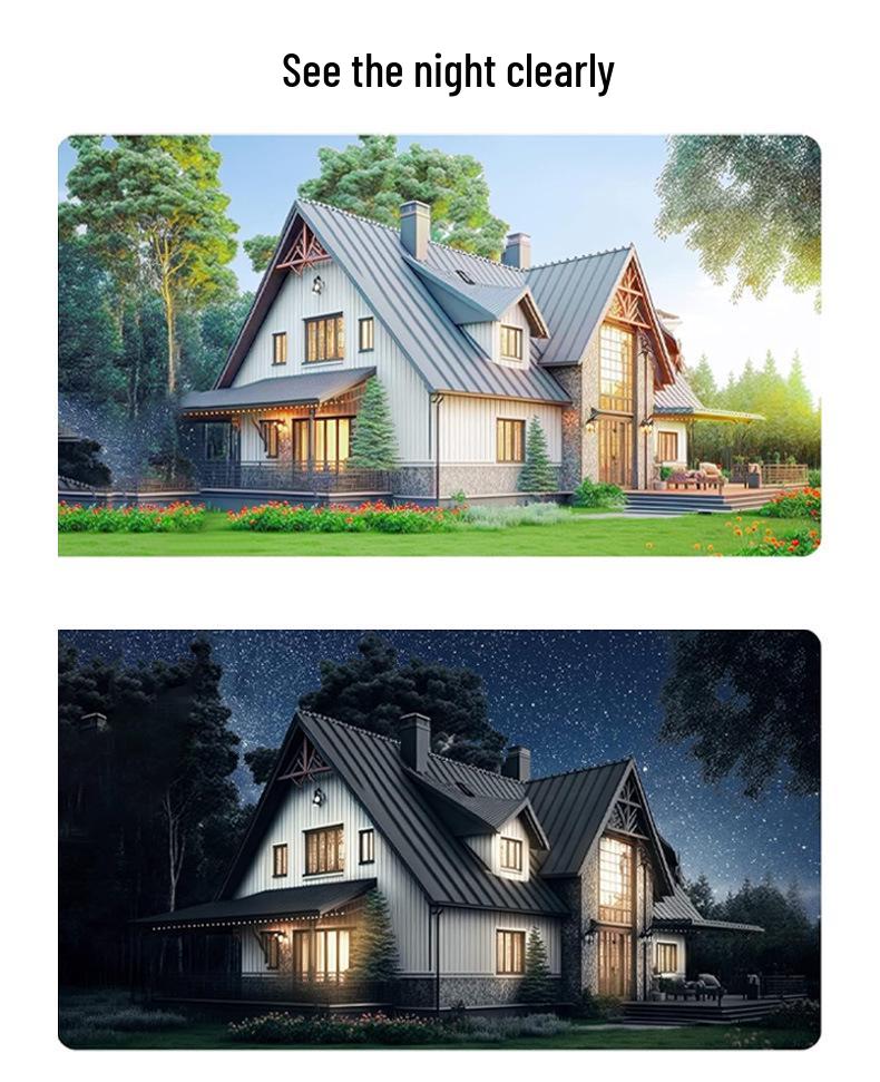 V380 Solar-Powered 10X Zoom Panoramic PTZ Camera with Mobile Alarm for Outdoor Use