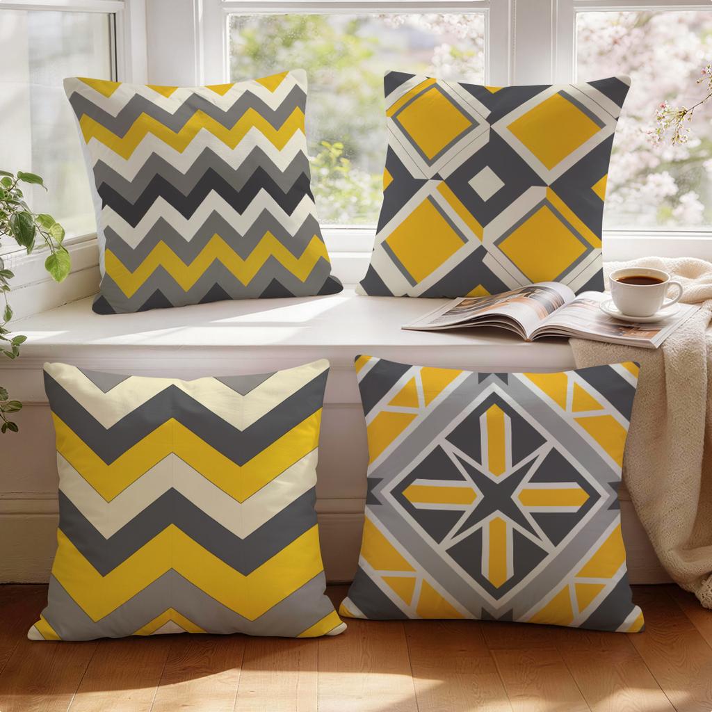 Abstract Geometry Cushions Pillowcase Polyester Cushion Cover Throw Pillow Pillowcover Home Car Sofa Decor
