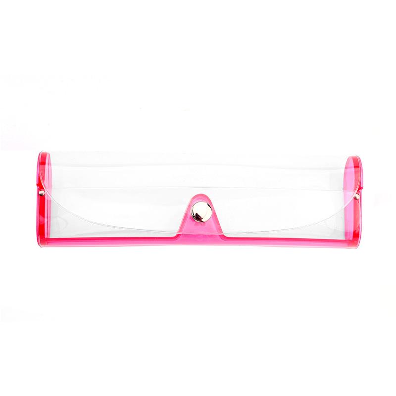 Stylish Clear Transparent PVC Soft Eye Glasses Protector Box Case Holder