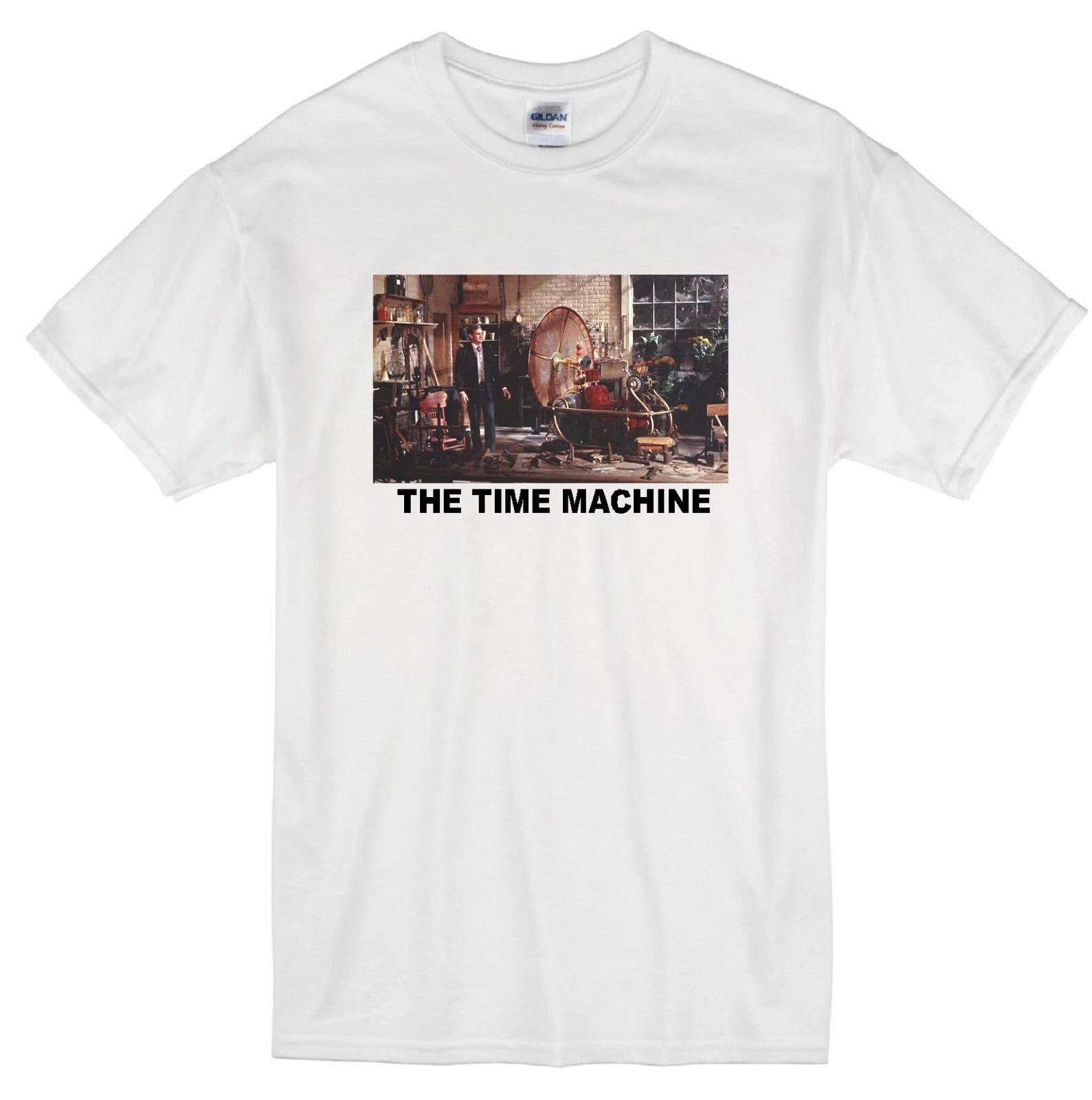 

THE TIME MACHINE 1960 MOVIE ROD TAYLOR RETRO H.G. WELLS FANTASY WHITE T-shirt M