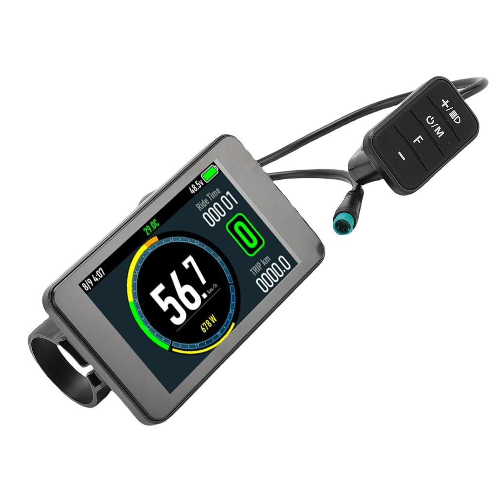 Electric Bike LCD Display Electric Scooter Color Display Meter with 5 Pin Water Proof Connector for 22.2mm Handlebar