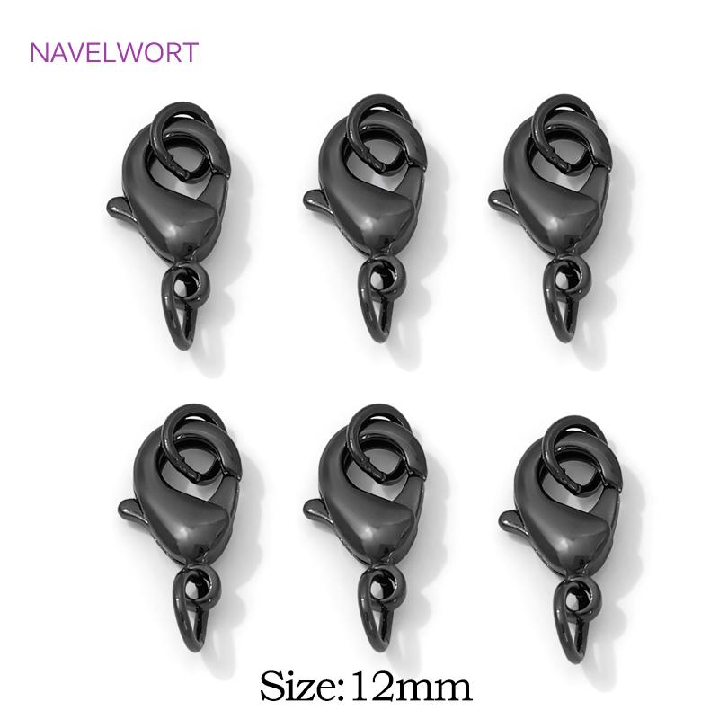 

Black Color Brass Lobster Clasp&Extender Chain,Clasp for jewelry,DIY Bracelet Necklace Making Accessories,Connectors For Jewelry 5 pieces