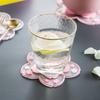 Cherry Blossom Silicone Anti Scalding Mat Dining Table High Temperature Resistant Insulation Mat Anti Slip Cup Mat