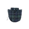 Insert Casual Cotton Collar Elegant Sweet False Collar Half Shirt for Lady Delicate Checkered Collar Casual Insert