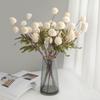 Pompon Chrysanthemum Artificial Silk Flowers 5 Heads Design Bridal Bouquet Dandelion Flower Ball Artificial Silk