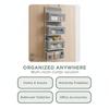 3/4/5 Tiers Over Door Organizer Clear Pvc Window Durable Storage Organizer Space Saving Hanging Storage Bag Home Use