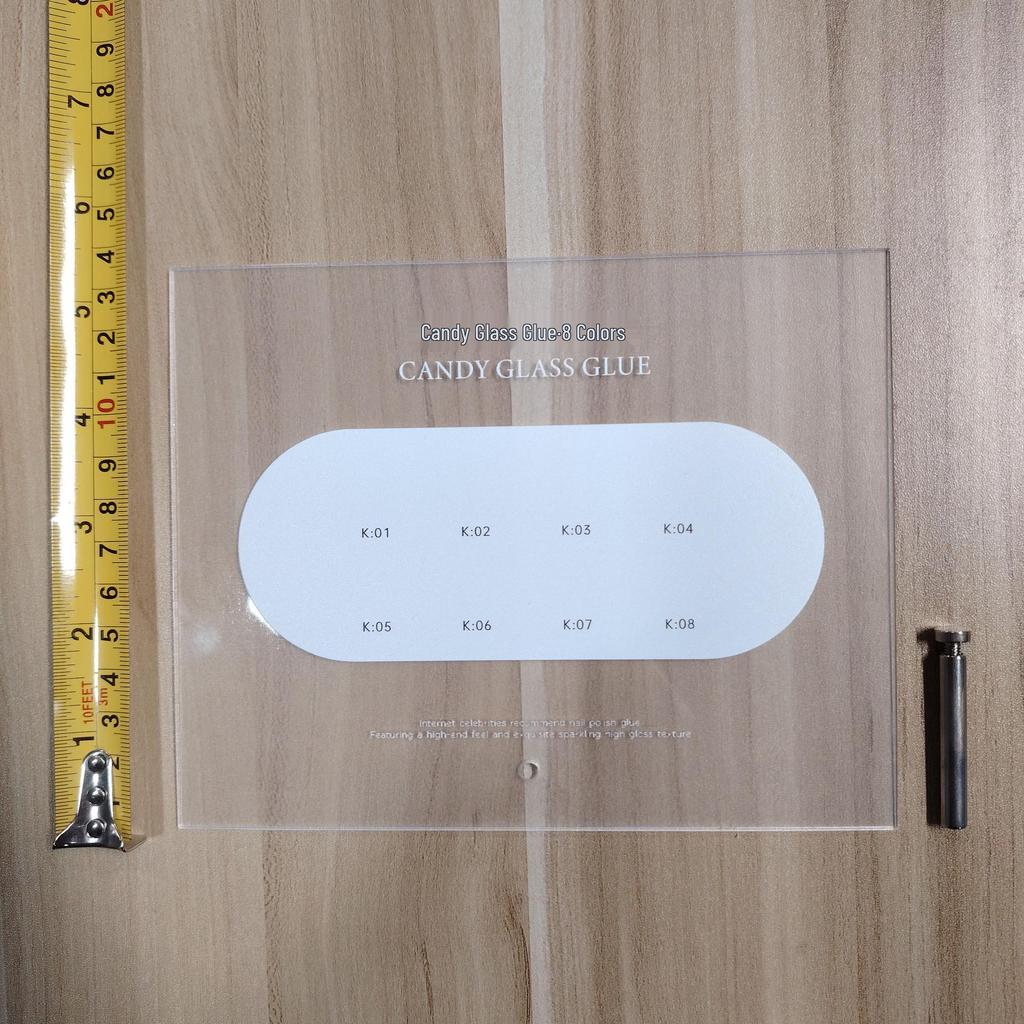 Japanese Nail Art Display Board: Three-Color Gel Polish Chart Book & Stand