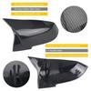2x Side Cover Fiber Carbon Mirror Caps Fit BMW 3 Series 320i 328i F30 F31 F20
