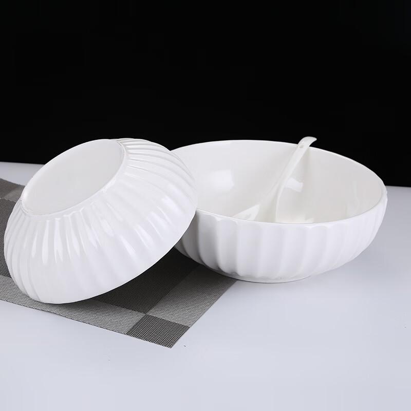 Qianxing Ceramic Large Soup Bowls (Set of 2)