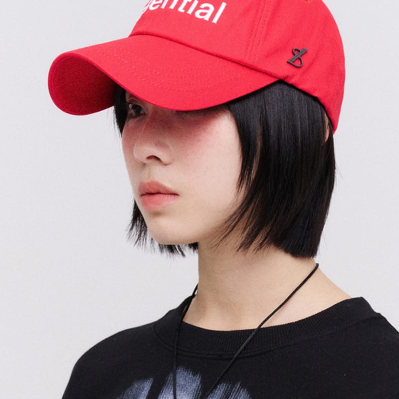 BLACK SANDS Essential Simple Embroidered Ball Cap_red