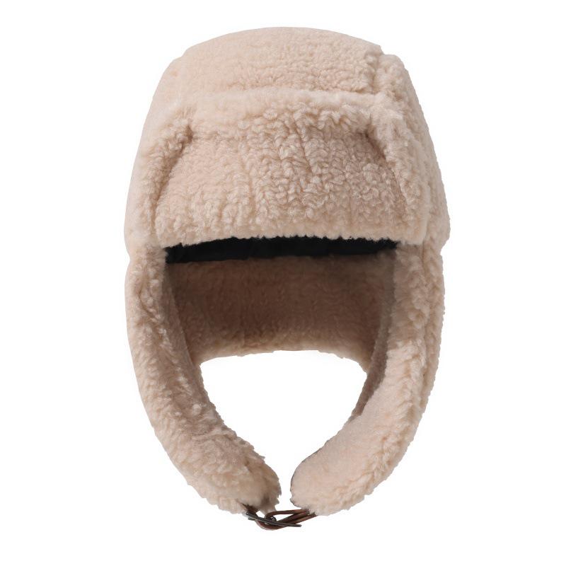 Unisex Thick Fleece Lei Feng Hat: Warm, Ear-Protecting Winter Hat for Outdoor Cycling and Skiing