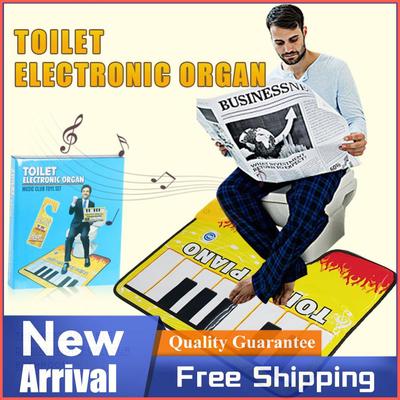 1-5 Stück Toilettenklaviermatte Badezimmer Lustige Zehen-Musiktastatur Toilettenbodenmatte Töpfchen-Klavier klingender Badezimmerteppich für Zuhause Badezimmer