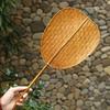 Handcrafts Bamboos Woven Fan Portable Cooling Fan for Summer Cooling Paddles and Weddings Parties Home Wall Decors Gift
