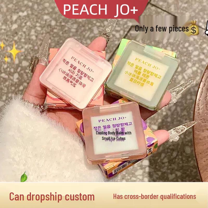 PEACH JO+ Small Ice Cubes Solid Perfume: Long-lasting, Fresh, Cool & Portable for Students Jasmine Dragon Well Cube Perfume