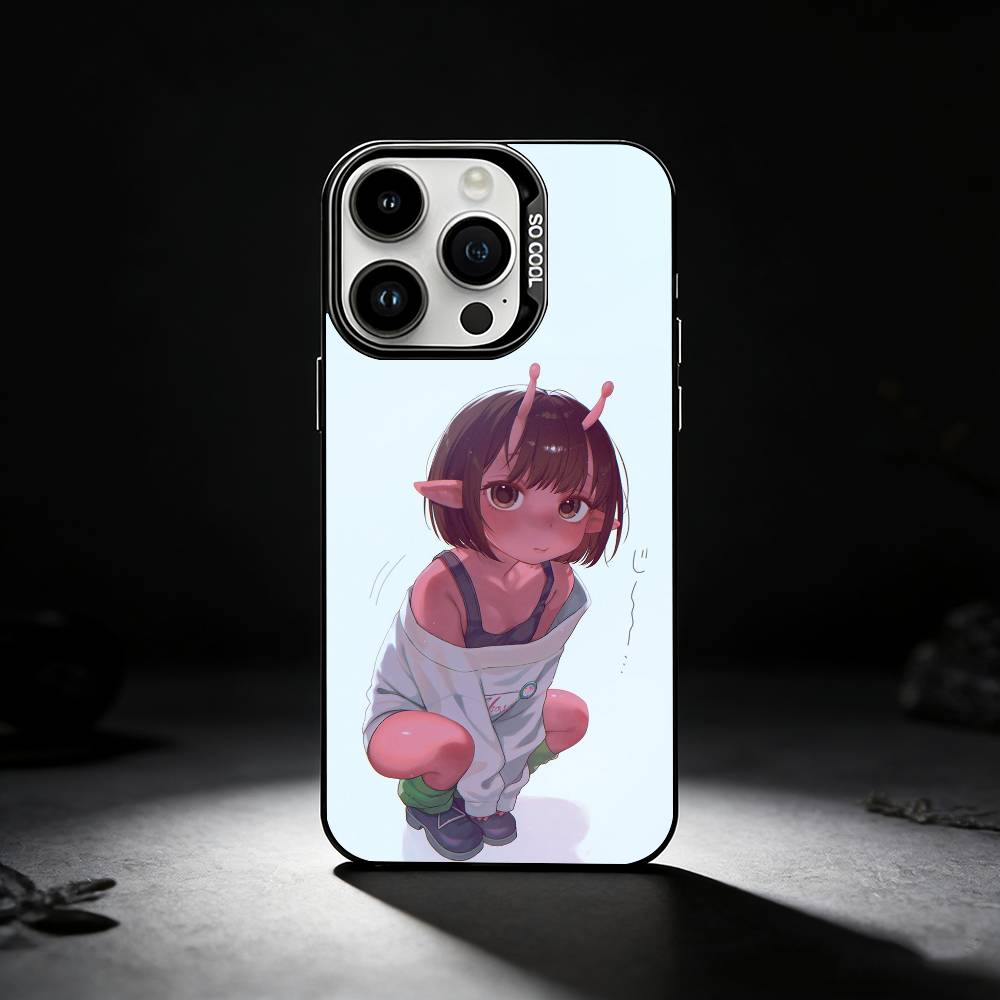 M-Milky S-Subway Anime Phone Case For iPhone 17,16,15,14,13,12,11 Plus,Pro Max,XS,Colored silver phone case