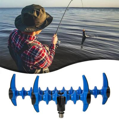 Fishing Rod Holder Screw-in Feeder Rod Rest Head Universal Fishing Pole Support Stand