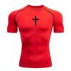 Magliette a Compressione per Allenamento Cristiano Magliette Sportive Asciugatura Rapida Uomo Palestra Fitness Maglie Intime Top Manica Corta Rash Guard