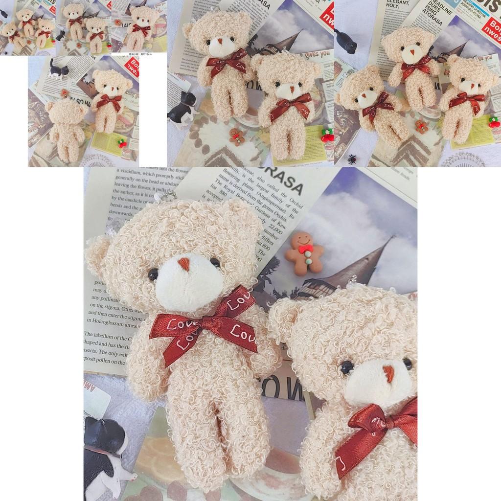 Adorable Plush Teddy Bear Stuffed Animal With Blush For Cute Bouquet Gifts