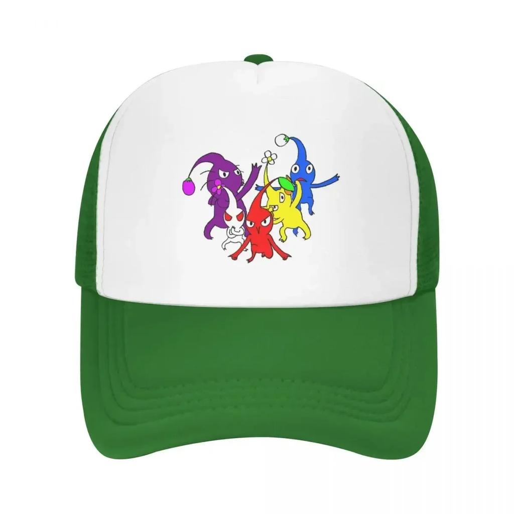 Pikmin Cap Fashion Casual Mesh Baseball Caps Adjustable Hat Hip Hop Summer Unisex Baseball Hats Polychromatic
