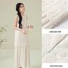 Xiangying Women's 2026 Summer Lace Sleeveless A-line Long Dress