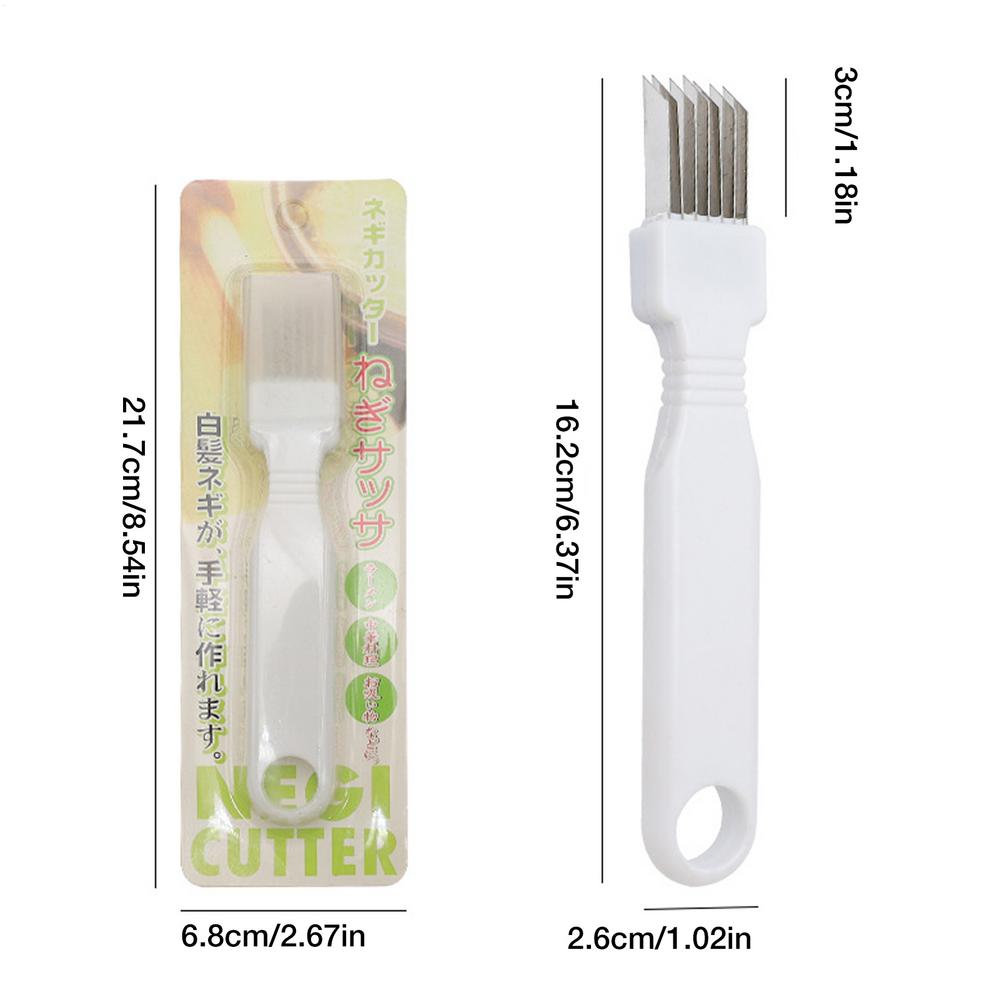 

Нож для нарезанного зеленого лука Нож для лука Измельчители овощей Слайсер Мульти-слайсер Овощные инструменты Многофункциональный Нержавеющая сталь белый