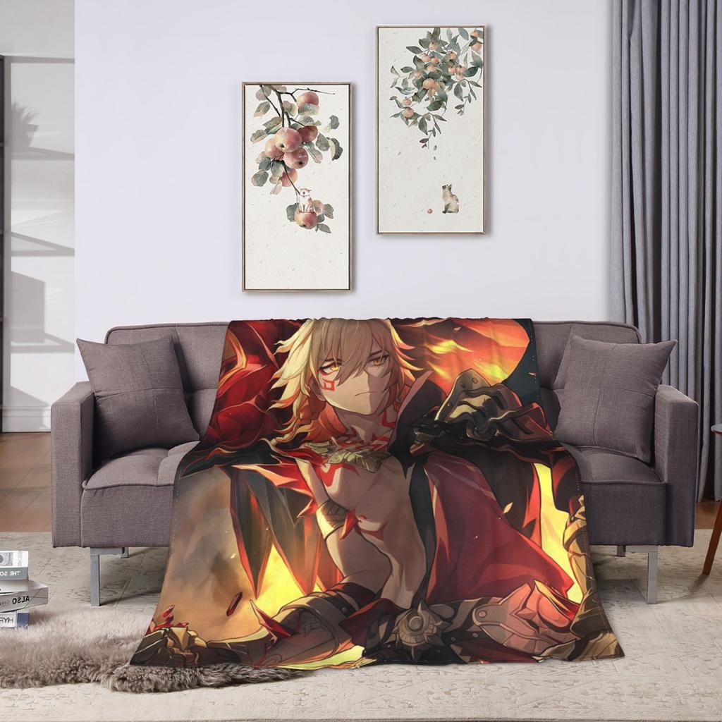 Honkai Star Rail Topaz Plüschdecke Kind Flanell Überwurfdecke für Sofa Sessel Warm Weich Maßgeschneiderte Qualität Bettüberwurf