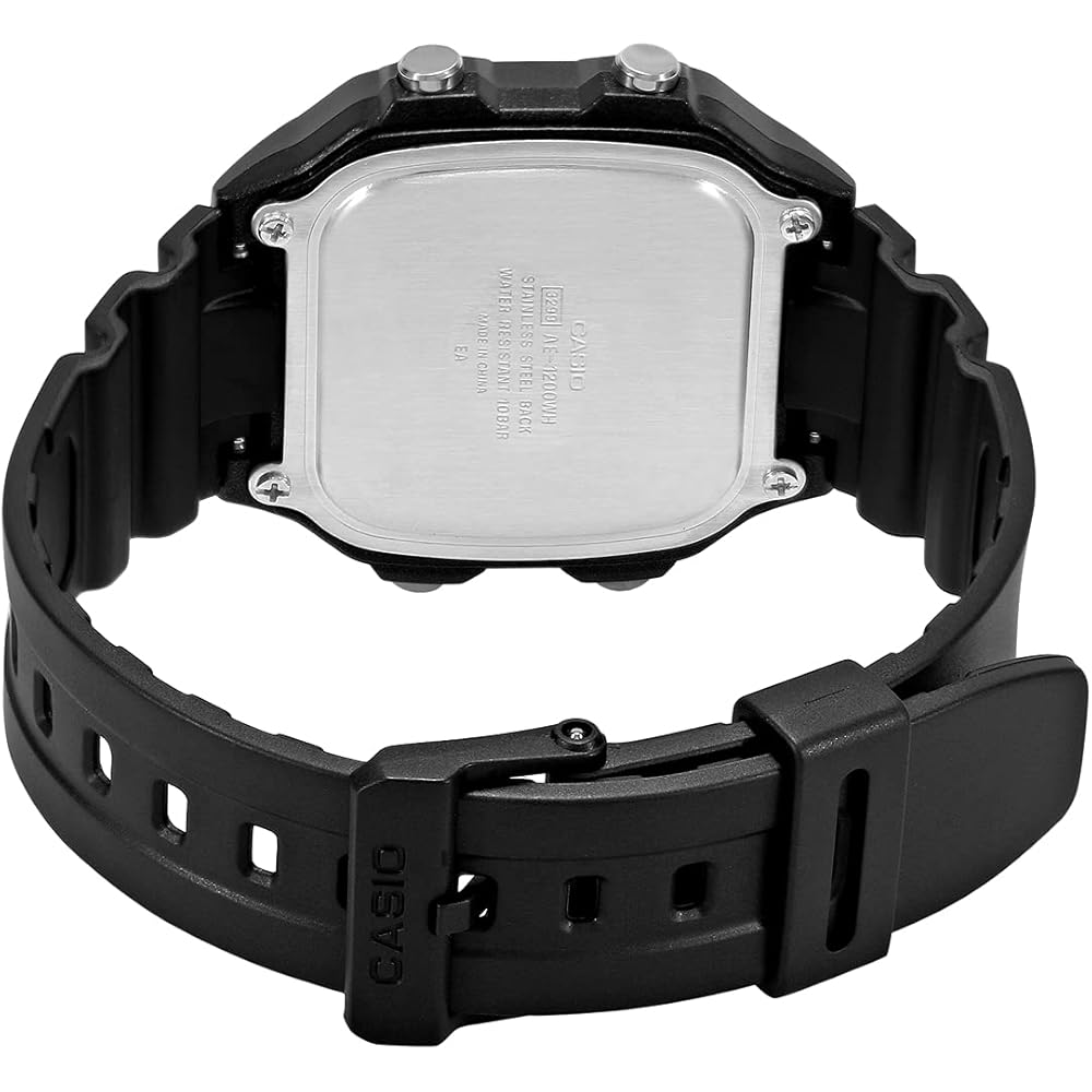 Casio AE-1200WH-1A Men's Digital Watch Black Color Overseas Model