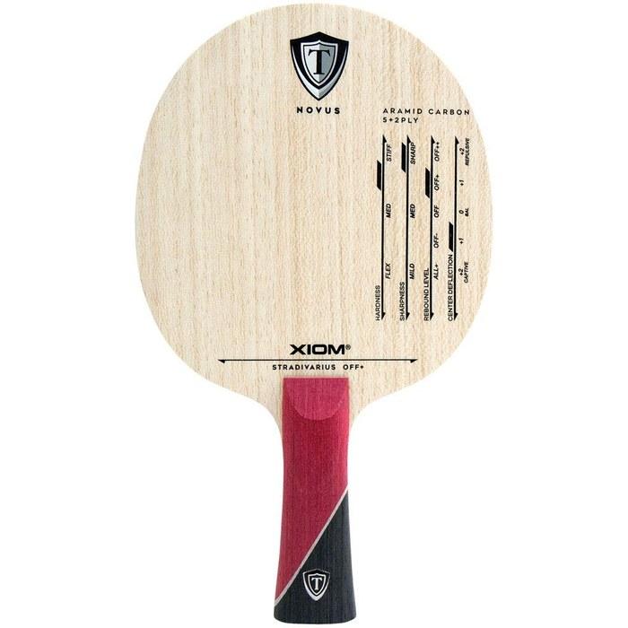 Xiom Stradivarius Table Tennis Racket, Offensive Shakehand, FL 20501, Natural FF