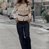 ZA Fall and winter new women's clothing ZR Fashion wind with belt suede texture effect suit Outwear 8741260