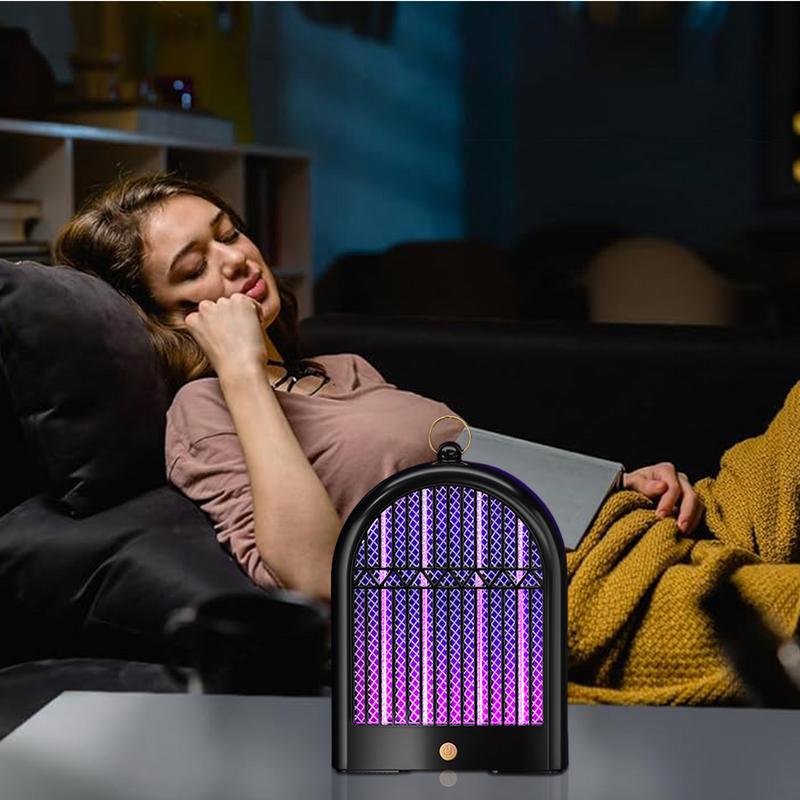 Fly Zapper Outdoor USB Wall-Mounted Electronic Catcher For Fly Portable Powerful Moth Gnat Wasp Trap Quiet LED Lamp Rechargeable