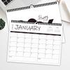 1pc 2026 Wall Calendar,Black and White Minimalist Calendar,12 Months Monthly Planner,Perfect Gift for Birthdays Christmas