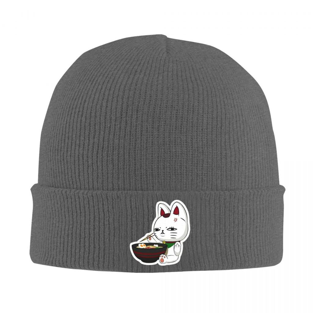 Dandadan Turbo Granny Cat Warm Knitted Cap Hip Hop Bonnet Hat Autumn Winter Outdoor Beanies Hats for Unisex Adult