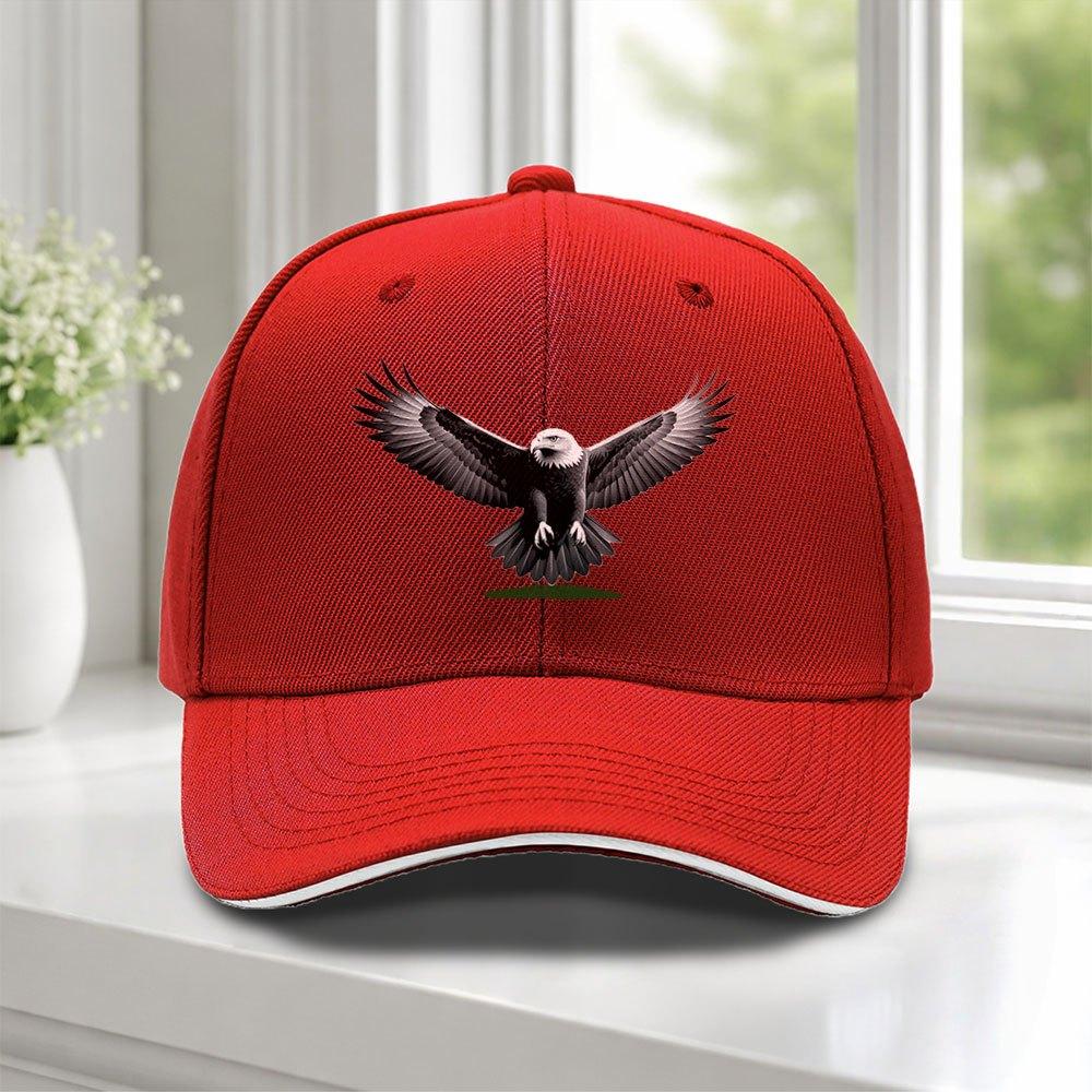 Adjustable Duckbill Baseball Cap with SpreadingWings Eagle Design Lightweight for Weddings Parties Golf Cycling Outdoor