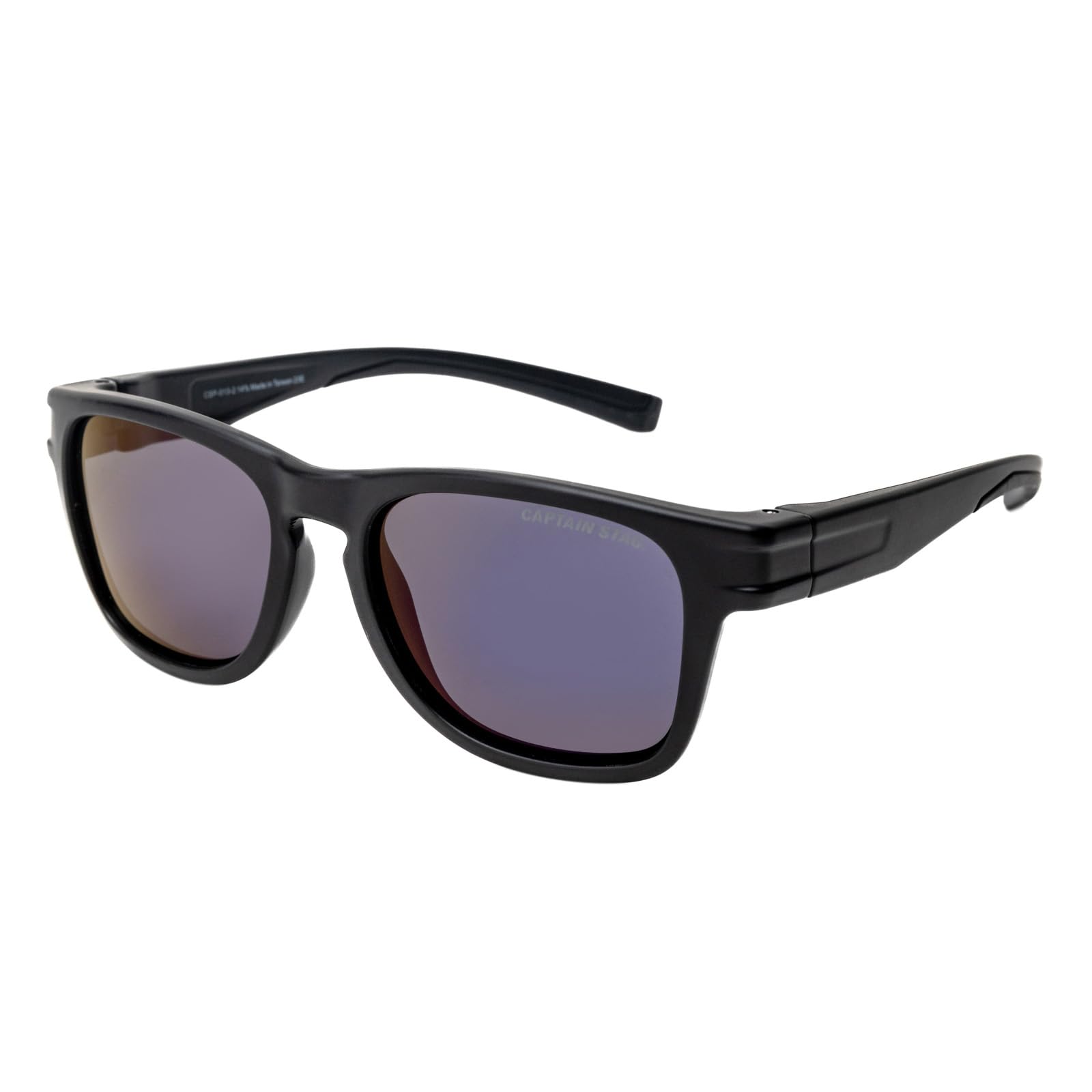 

Captain Stag Polarized PC Smoke Blue Mirror CSP-013-2 Men s Sunglasses, Plastic,